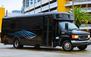 black bus exterior